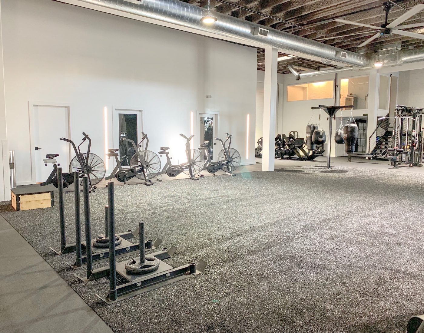 Strength and conditioning boot camp area